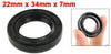 Spring Loaded Metric Rotary Shaft TC Oil Seal Double Lip 22x34x7mm