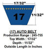 17365 OEM Replacement .53 x 36.77 inch O