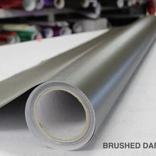 VViViD XPO Gunmetal Grey Brushed 5 Feet x 1 Foot Car Wrap Vinyl Roll with Air Release Technology