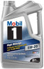 Mobil 1 5W-20 High Mileage Advanced Full Synthetic Motor Oil, 5 qt.
