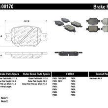 StopTech 309.08170 Sport Brake Pads with Shims and Hardware