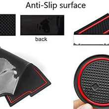 Auovo Anti Dust Mats for Mazda CX-5 CX5 2017-2020 Custom Fit Door Compartment Cup Holder Center Console Liners Interior Accessories(18pcs/Set) (Red)