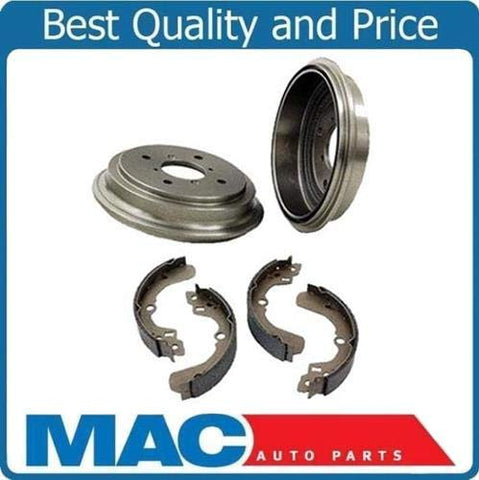 Mac Auto Parts 124609 (2) Brake Drum Drums & Rear Brake Shoes 3521 B671 Fits 1993-1998 Altima 2.4L