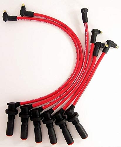 Supra 3.0L 7M-GTE Turbo 87-92 10mm High Performance Red Spark Plug Spark Plug Wire Set 28128