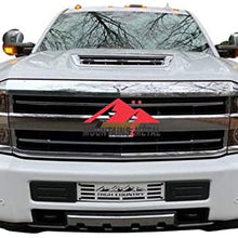 Mountains2Metal High Country White Edition Bumper Grille Insert Compatible with Chevy Silverado 2015-2019 2500 and 3500 M2M #400-130-1-W