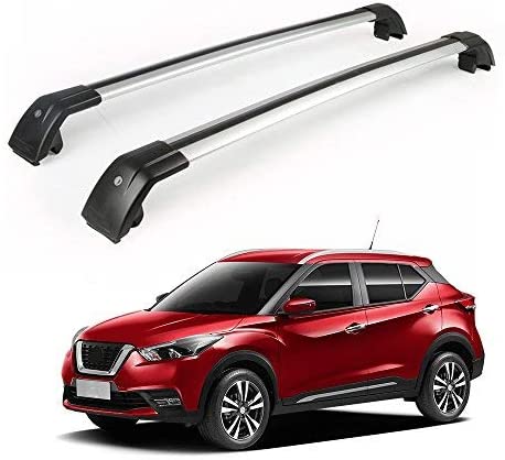 Chebay Roof Rack Rail Cross Bar Crossbar Baggage for Nissan Kicks 2017 2018 2019 2020 2021 Baggage Luggage Rack Rail Aluminum