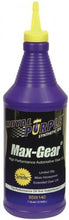 Royal Purple Max Gear Synthetic Gear Oil75W1401 Quart Bottle