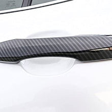 Eiseng Auto Exterior Door Handle Cover Trim Strip 4pcs for Toyota Camry 2018 2019 2020/2020 Corolla / 2019 2020 Avalon / 2016 2017 2018 2019 Prius (Carbon Fiber)