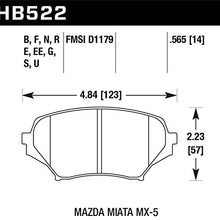 Hawk Performance HB522G.565 Front Disc Brake Pad