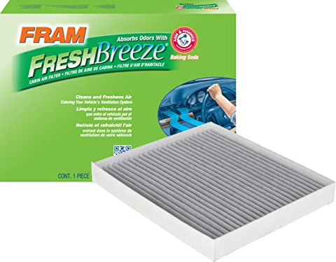 Fram Fresh Breeze - Filtro de aire de cabina con bicarbonato de sodio Arm & Hammer, CF12160 para vehículos Hyundai/Kia