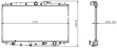 Denso 221-3202 Radiator