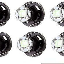 cciyu 6 Pack Ice Blue T4/T4.2 Neo Wedge 2835SMD LED Dash Climate HVAC control Light Bulbs Replacement fit for 2002-2006 Toyota Camry