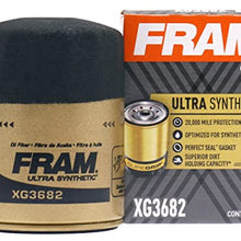 FRAM Ultra Synthetic Automotive Replacement Oil Filter, Designed for Synthetic Oil Changes Lasting up to 20k Miles, XG3682 with SureGrip (Pack of 1)