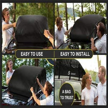 Housewives 20 Cubic ft Car Roof Bag Top Carrier Cargo Storage Rooftop Luggage Waterproof Soft Box Luggage Outdoor Water Resistant for Car with Racks,Travel Touring,Cars,Vans, Suvs