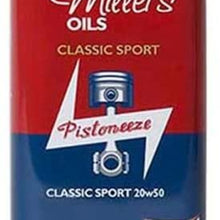 Millers Oils 7912 JCT Classic Sport Pistoneeze 20W50 Engine Oil - 1L jug