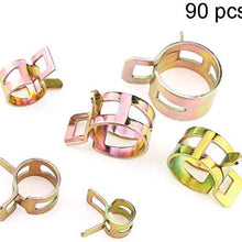 Struggling D 90pcs Spring Clip Clamp Exhaust Pipe Clip Stainless Steel Elastic Band Hoops for Hose Air Hose Water Pipe Automotive Fuel Line Silicone Hose Etc(7mm 10mm 11mm 14mm 16mm 17mm)