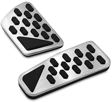 SENYAZON Aluminum Performance Clutch and Brake Pedal Pad for Jeep 2018 2019 2020 Wrangler Gladiator Car Replacement (385-18-20)