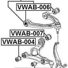 97034105103 - Arm Bushing (for Front Upper Control Arm) For Porsche - Febest