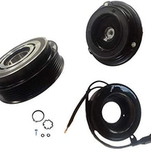 AC COMPRESSOR CLUTCH KIT (PULLEY, BEARING, PLATE) FITS: 2004 Dodge Sprinter 2500 5 CYL 2.7L 6 Groove 7SB16C