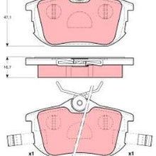 TRW TPC0838 Premium Ceramic Rear Disc Brake Pad Set