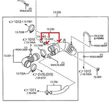 1990-1993 Mazda Miata New OEM upper radiator hose B61P-15-186
