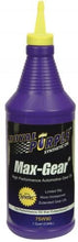 Royal Purple Max Gear Synthetic Gear Oil75W1401 Quart Bottle
