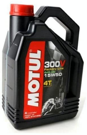 MOTUL 15W50 300V MOTORCYCLE OIL DOUBLE ESTER 4 LITER BOTTLE