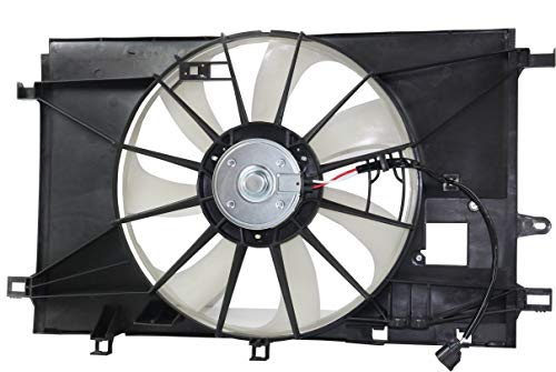 Evan-Fischer Aftermarket Radiator Fan Assembly Compatible with 2018 Toyota C-HR Single Fan