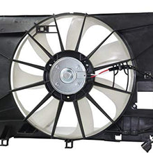 Evan-Fischer Aftermarket Radiator Fan Assembly Compatible with 2018 Toyota C-HR Single Fan