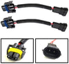 iJDMTOY (2) H11 H8 H9 Extension Wiring Harness Sockets Wires For Headlights or Fog Lights Use