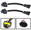 iJDMTOY (2) H11 H8 H9 Extension Wiring Harness Sockets Wires Compatible With Headlights or Fog Lights Use