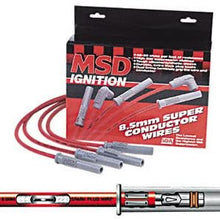 MSD 35659 Red 8.5mm Super Conductor Spark Plug Wire Set