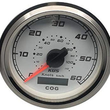 KUS Waterproof GPS Speedometer Speed Gauge 0-60Knots for Boat Yachts 85mm 12V/24V