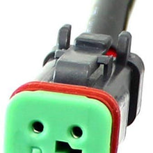 iJDMTOY (2) Heavy Duty Wirings Fog Light Converter Adapters From 5202/2504/PSX24W To Deutsch DT DTP Connectors, Good For Cubic LED Pod Lights, LED Light Bar, LED Work Lamps, etc