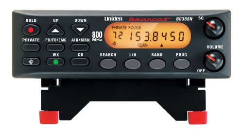 Uniden BC355N 800 MHz 300-Channel Base/Mobile Scanner, Close Call RF Capture, Pre-programmed Search “Action” Bands to Hear Police, Ambulance, Fire, Amateur Radio, Public Utilities, Weather, and More, Black