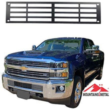 Mountains2Metal Stainless Steel Powder Coated Black Bumper Grille Insert Compatible with 2015-2019 Chevy Silverado 2500 3500 HD M2M #400-10-1