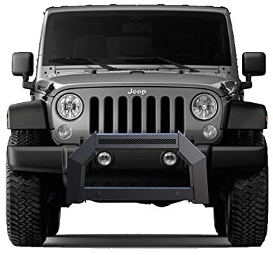 BLACK HORSE AB-JE01-NL Armour Bull Bar Compatible with 18-20 Jeep Wrangler JL (Incl. 2020 Diesel Engine & Excl. Plug-in Hybrid Models) / 2020 Jeep Gladiator