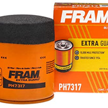 Fram PH7317 Extra Guard 10K Mile Change Interval Spin-On Oil Filter, black