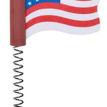 Coolballs Cool Patriotic USA American Waving Flag Car Antenna Topper/Mirror Dangler/Desktop Spring Stand (Auto Accessory)