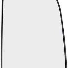 Passenger Side Tow Mirror Glass with Base Outer Replacement for 09-18 Ram Pickup