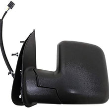 Dorman 955-1331 Driver Side Power Door Mirror - Folding for Select Ford Models, Black