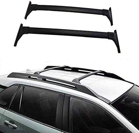 ANTS PART Cross Bars OE Style Luggage Carrier Roof Rail for 2019 2020 2021 Toyota RAV4 Roof Rack Aluminum Black(Not Fit Models for Adventure/TRD Off-Road)