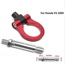EPMAN Japan Model Car Auto Trailer Tow Hook Ring Eye Towing Front Rear Aluminum for Honda Fit 2009 TR-RTHLPH002 (black)