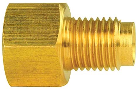 Brass Adapter, Female(7/16-24 Inverted), Male(3/8-24 Inverted), 1/card