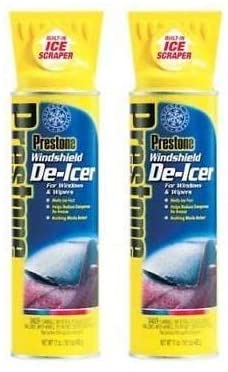 Prestone AS242 Windshield De-Icer - 11 oz. Aerosol 2 Pack