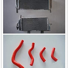 FOR Honda CRF450X CRF 450X 05-16 15 14 13 12 11 10 09 Aluminum Radiator and hose (red)