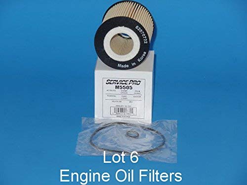 (Lot of 6)ENGINE OIL FILTERS M5505 MADE IN KOREA Fits: Mercury Mazda & Ford