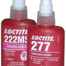 50ml Bottle, High Strength (Red) for fasteners up to 1 1/2, LOCTITE Liquid Threadlocker (1 Each)