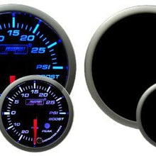 Boost Gauge- Electrical Blue/white Premium Series with Peak Recall and Warning52mm (2 1/16")