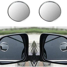 2" Blind Spot Mirror Oval Convex Stick-On Rear View and REAL Glass Mirrors-GUARANTEED - ALUMINUM Housing not plastic, Rust Resistant, for Motorcycle, ATV, Boat, Car, SUV - WIDE ANGLE No More Blindspots